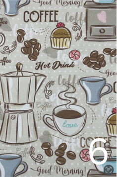 Coffee Station Mat - 2 sizes to choose from